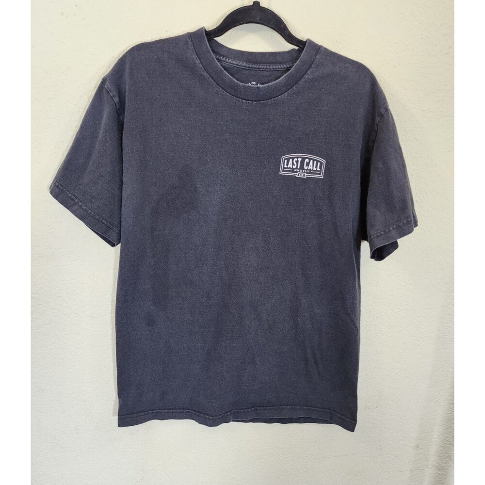 Last Call Co Hangover Helper Shirt Mens L Black Reaper Burrito Graphic Tee